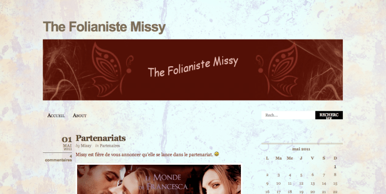 [Partenaire] The folianiste Missy - Site